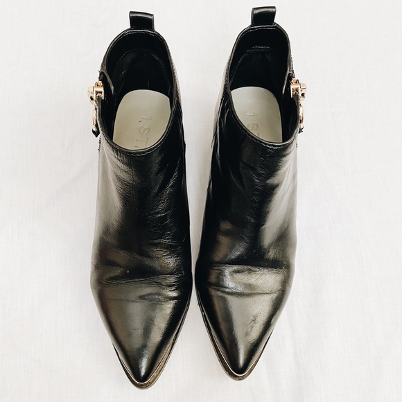 1. State Black Leather Booties - Picture 3 of 5